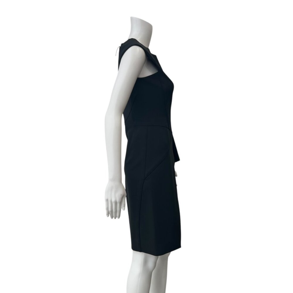 $1790 J. Mendel Black Layered Sheath Peplum Mini Dress size 6 View 3